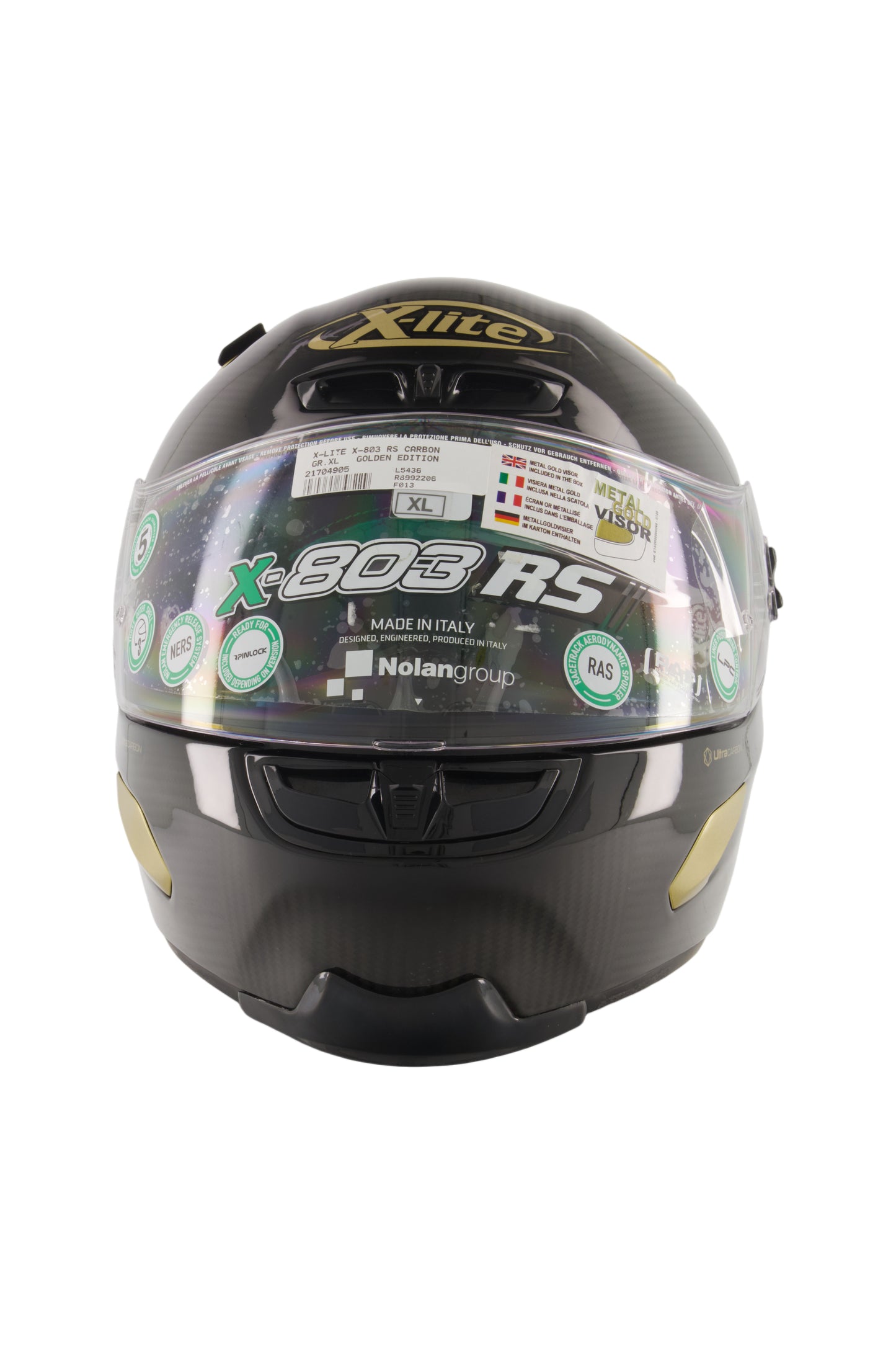 X-803 RS Carbon Golden Edition-Integralhelm